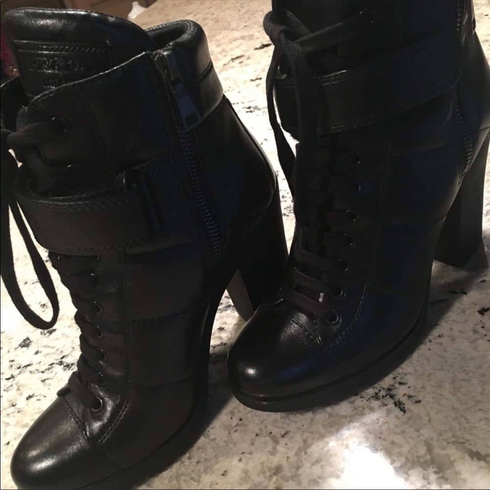 Prada black heeled boots - Picture 5 of 14
